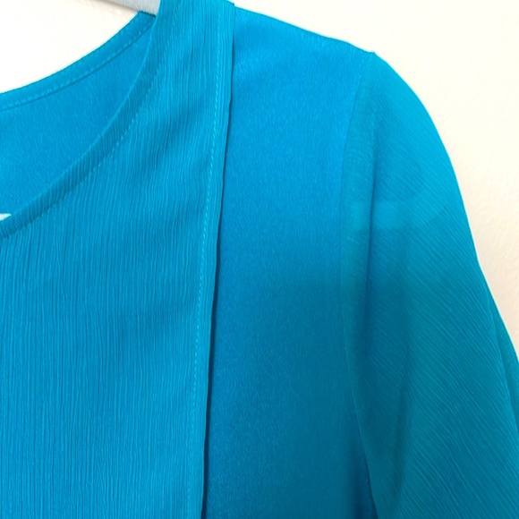 DKNY Short Sleeve Blouse Shirt Top Layered Tunic Size S - Picture 3 of 8